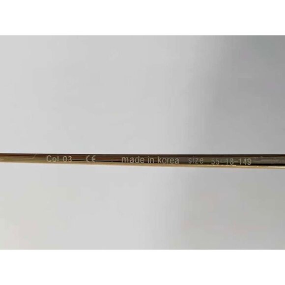 Pre-owned Gentle Monster Love Punch 55mm Titanium Aviator Sunglasses Gold Mirror - Picture 9 of 12